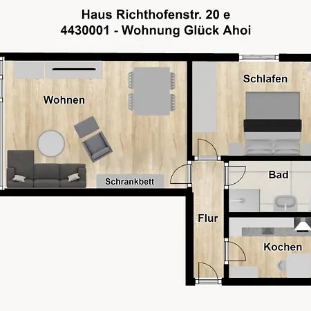 Haus Richthofenstrasse 20e Glueck Ahoi Borkum