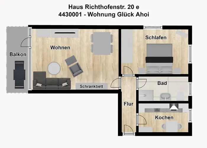 Haus Richthofenstrasse 20e Glueck Ahoi 博尔库姆